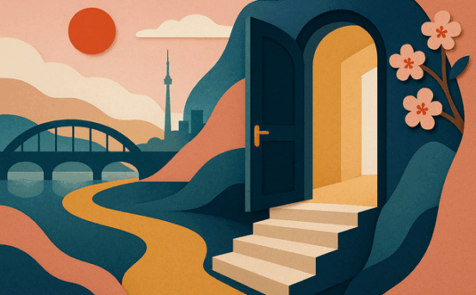 Colorful cutout of iPhone with dollar sign and iPhone 16 on screen