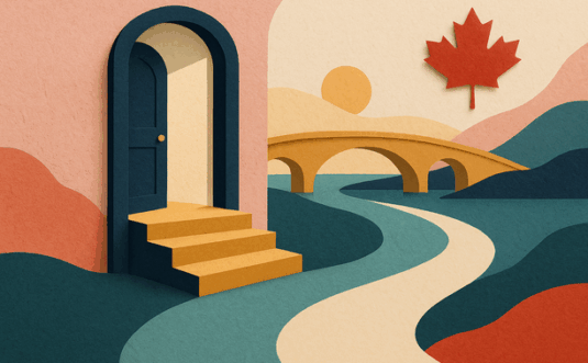 Colorful cutout of iPhone with dollar sign and iPhone 16 on screen